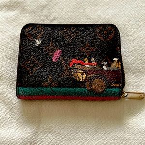 Louis Vuitton Zippy Coin Purse Christmas Animation 2015 Hibiscus